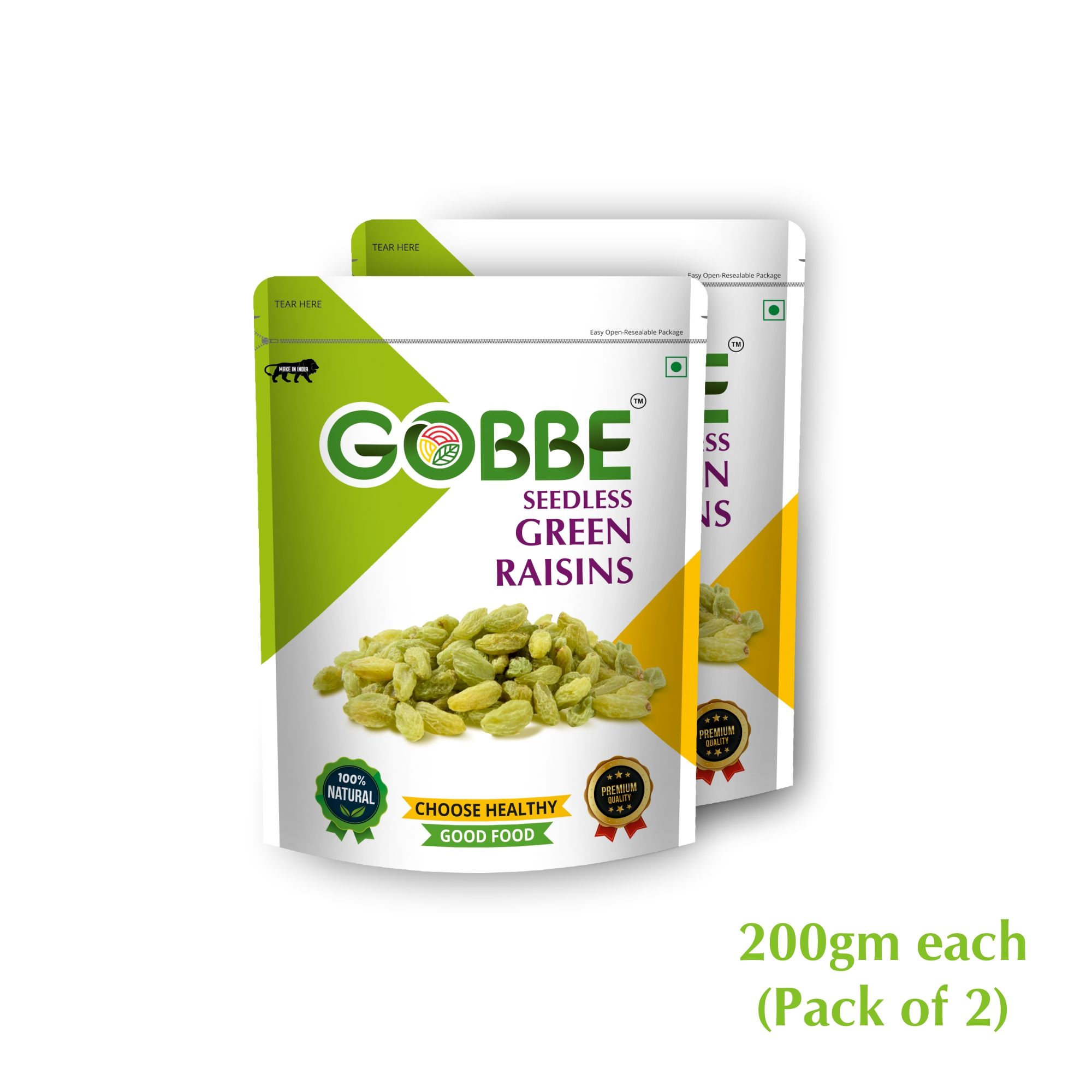 GOBBE Premium Green Raisins