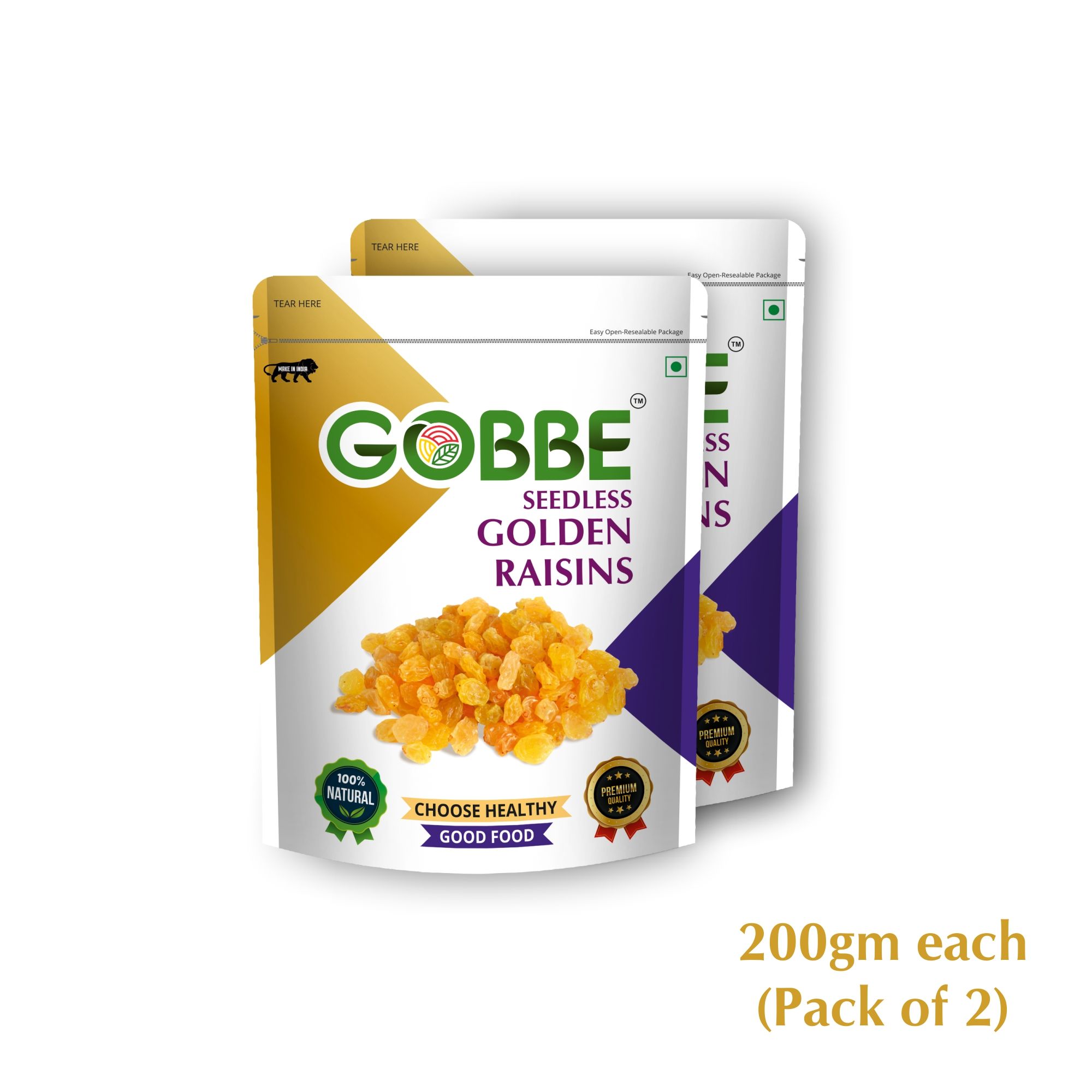 GOBBE Premium Golden Raisins