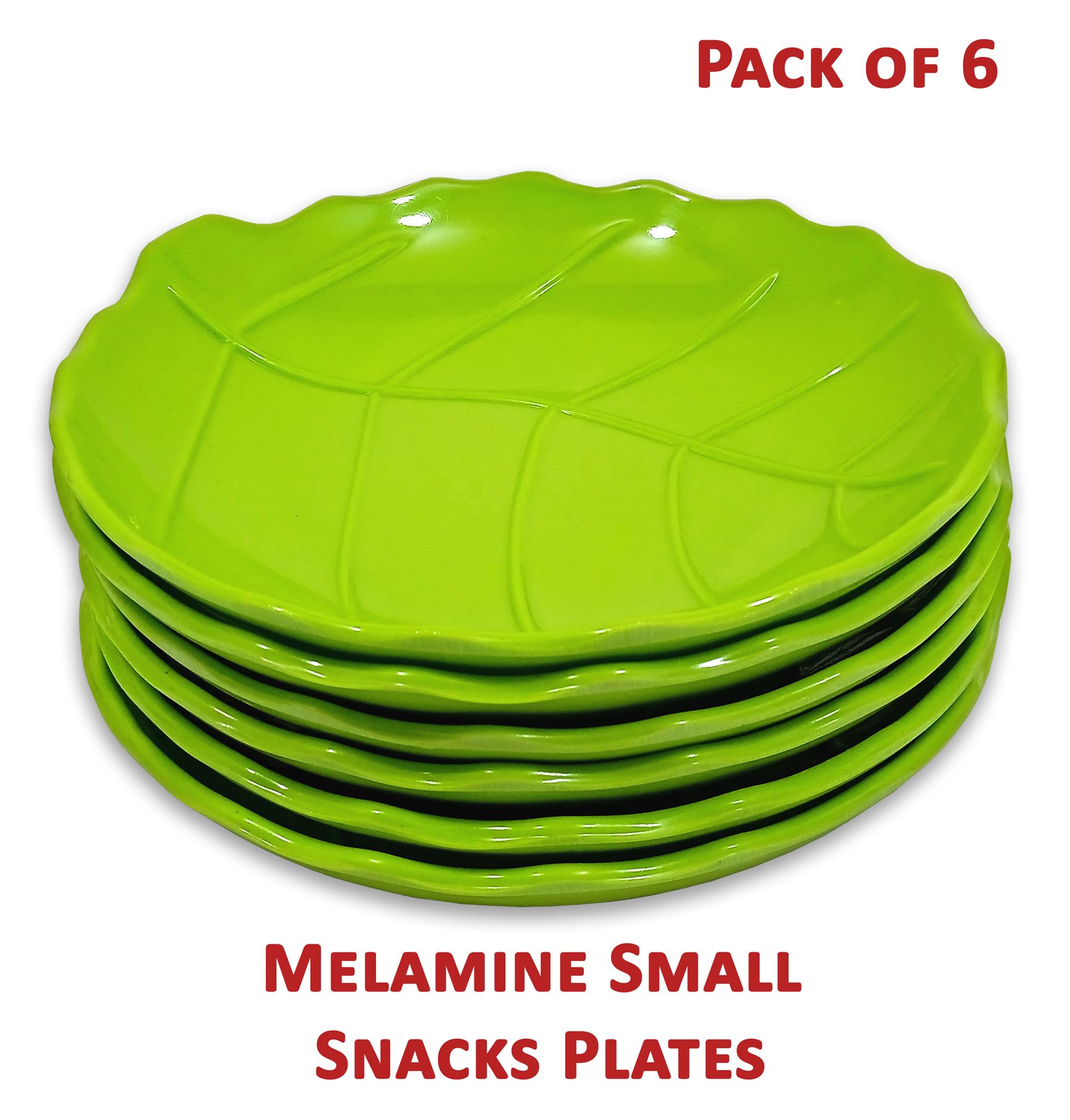 Melamine Snacks Plates: Lightweight Melamine Designer Snacks Plate / Small Plates / Quarter Plates / Nasta Plate / Kitchen crockery / Melamine dinnerware / Lunch Plate / Melamine Plates / Plate Set of 6(Small Snacks Plates)