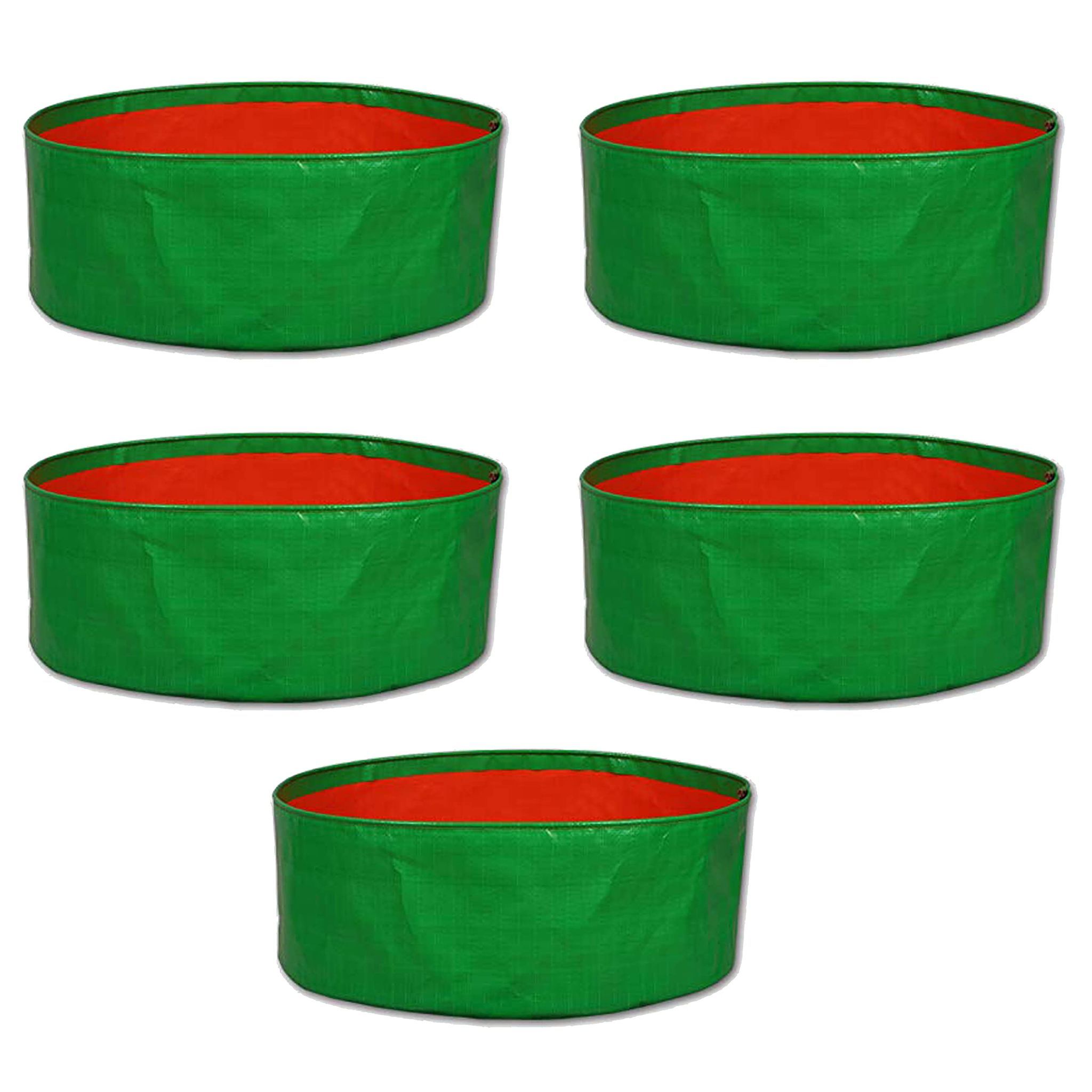 WNE Jaliwale hdpe Grow Bags for Terrace Gardening, Grow Bags for Leafy Vegetables - Grow Bags 18x6 inch Pack of 5
