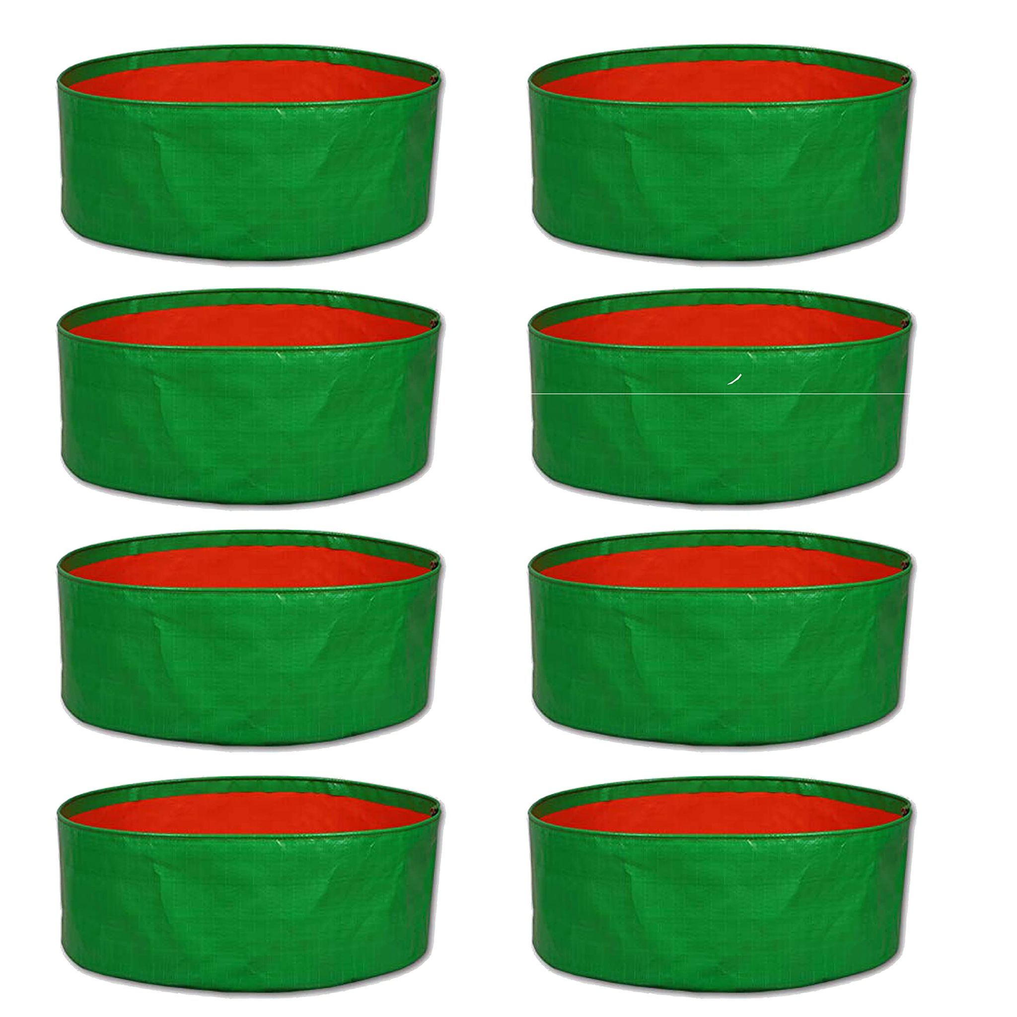 WNE Jaliwale hdpe Grow Bags for Terrace Gardening, Grow Bags for Leafy Vegetables - Grow Bags 15x6 inch Pack of 8