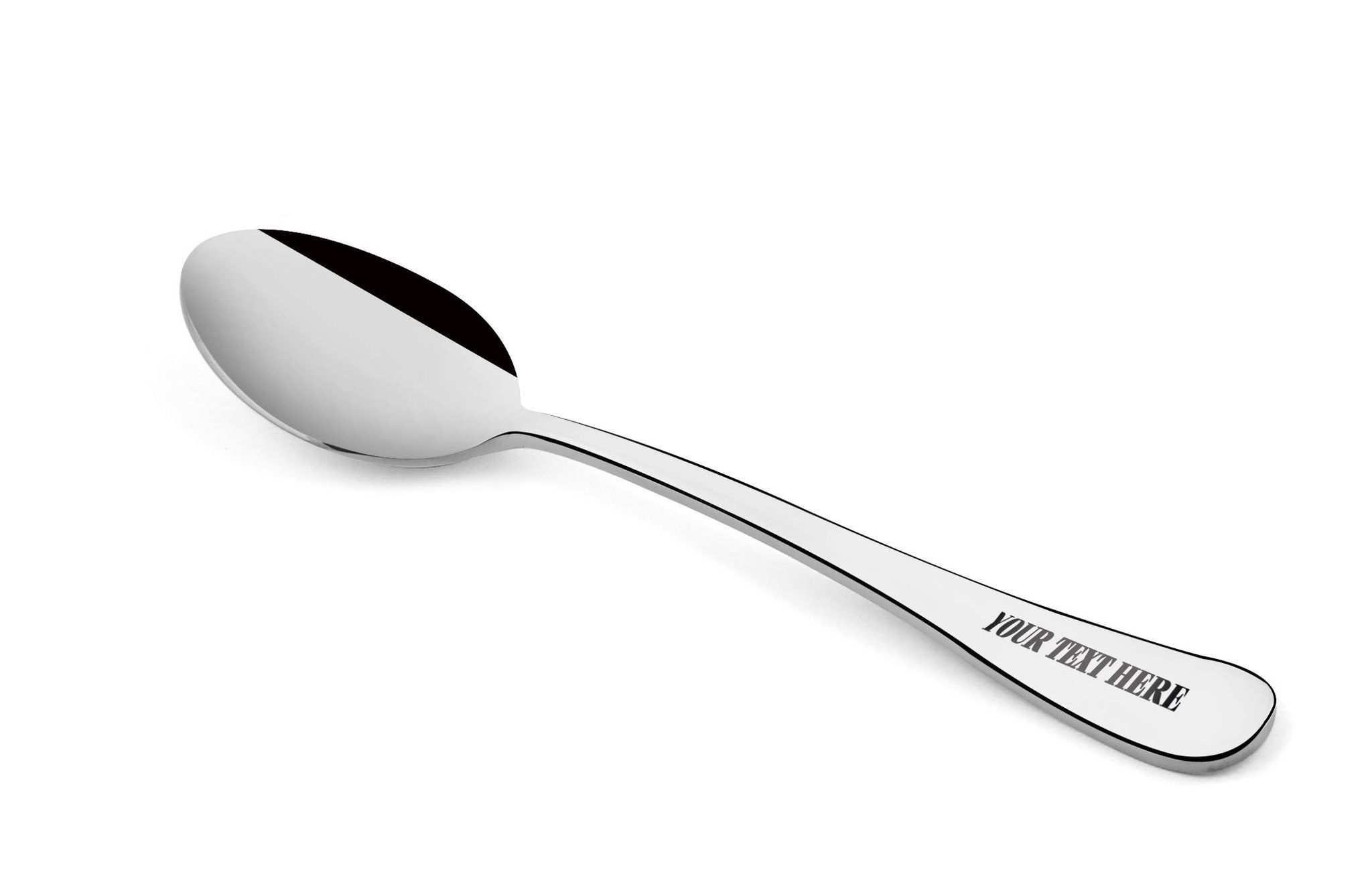 FnS Customized Mirror Finish Ebro Dinner Spoon 6 Pc Set with Gift Box Packaging (Steel)