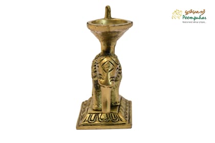 BRASS LAMP,ELEPHANT,3IN BRASS LAMP,ELEPHANT,3IN