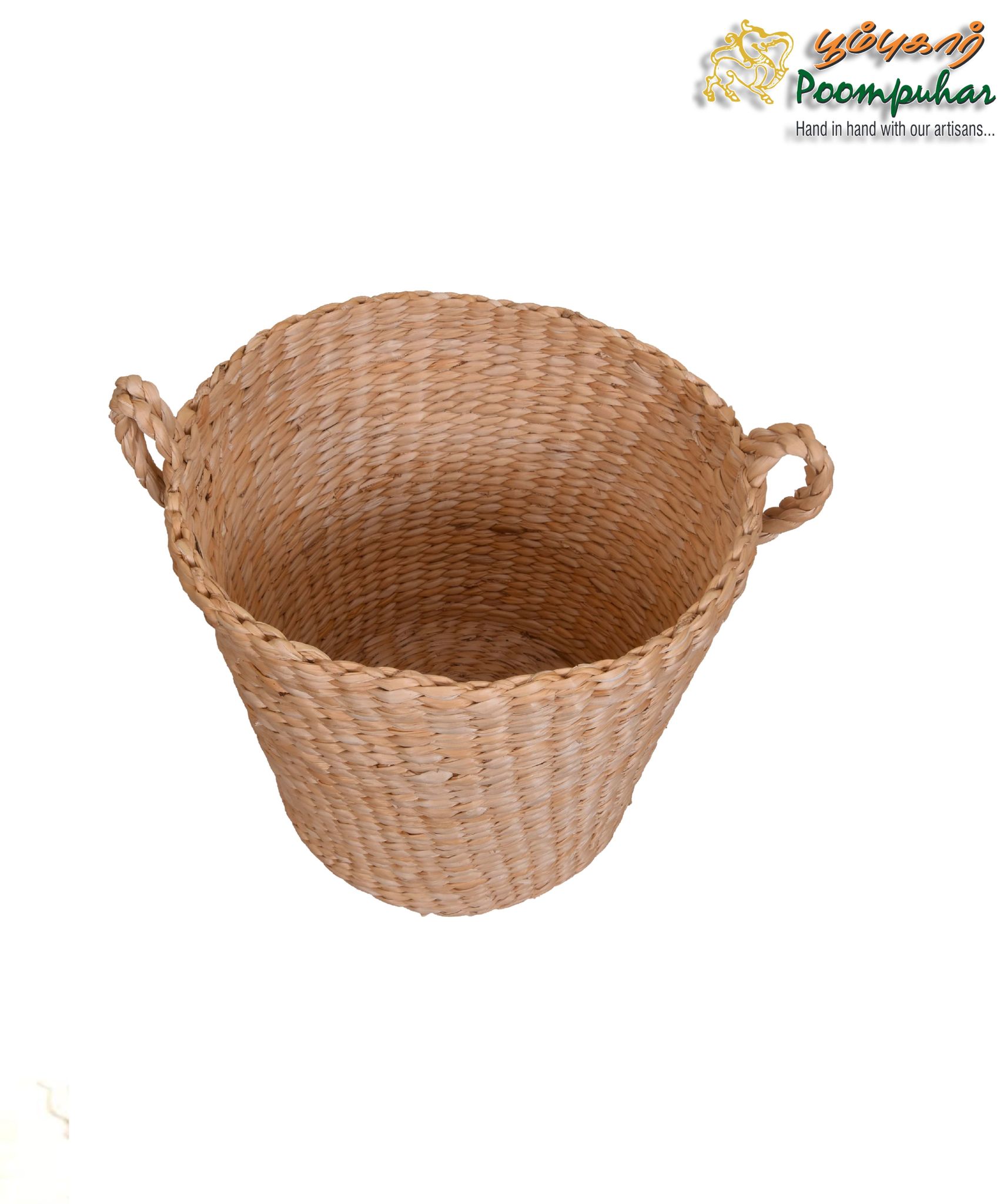 BANANA FIBER POTTANIKKAL BASKAT L-16CM,H-10CM