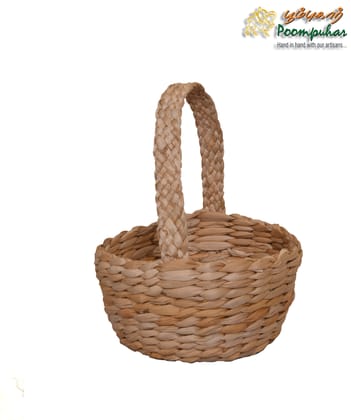 BANANA FIBER FLOWER BASKAT L-16CM,H-11CM