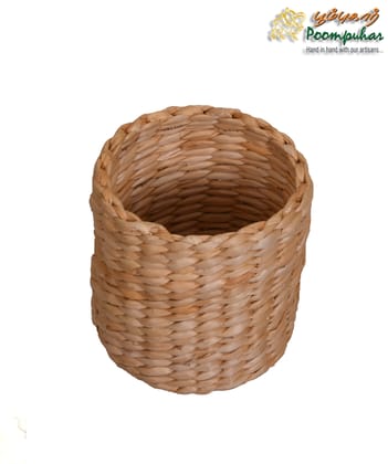 BANANA FIBER ROUND BASKAT  L-15CM,H-17CM