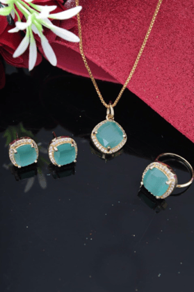 Jeweelery combo set | Mint colour combo set | Combo for girls & women Jeweelery combo set | Mint colour combo set | Combo for girls & women