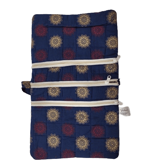 Nirjhari Crafts Handmade 100% Cotton Utility Bag cum Purse