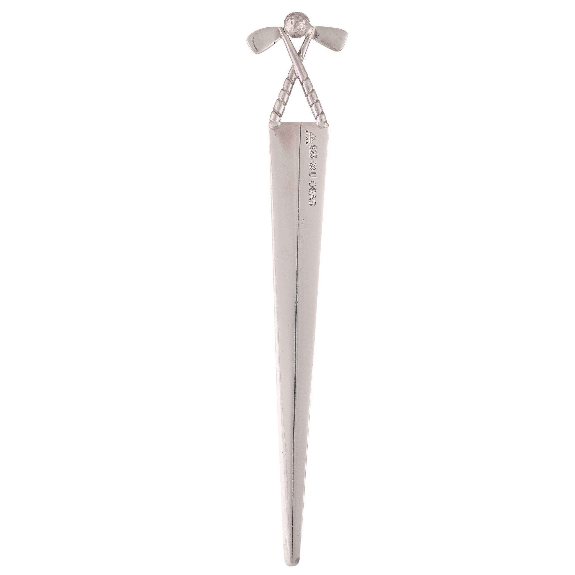 Osasbazaar Sterling Silver Letter Opener - Golf Set Design - 90%-92.5% Pure BIS Hallmarked