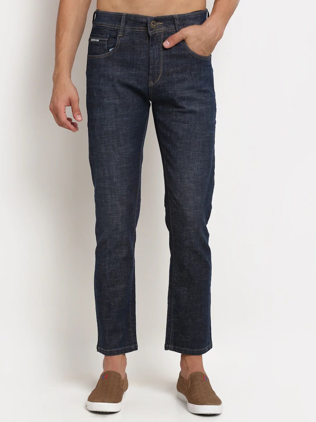 Rodamo  Men Blue Slim Fit Stretchable Jeans