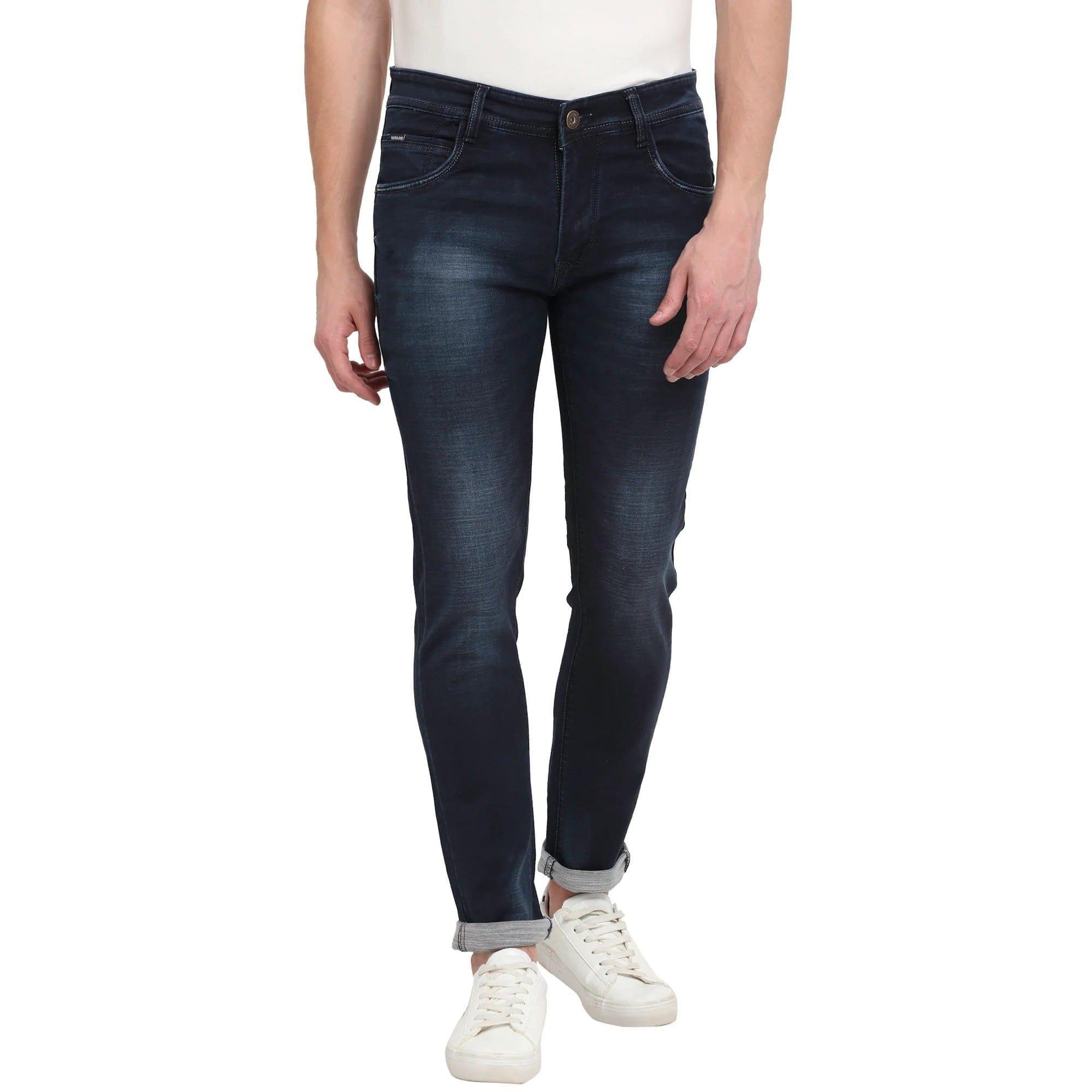 Rodamo  Men Blue Slim Fit Light Fade Jeans