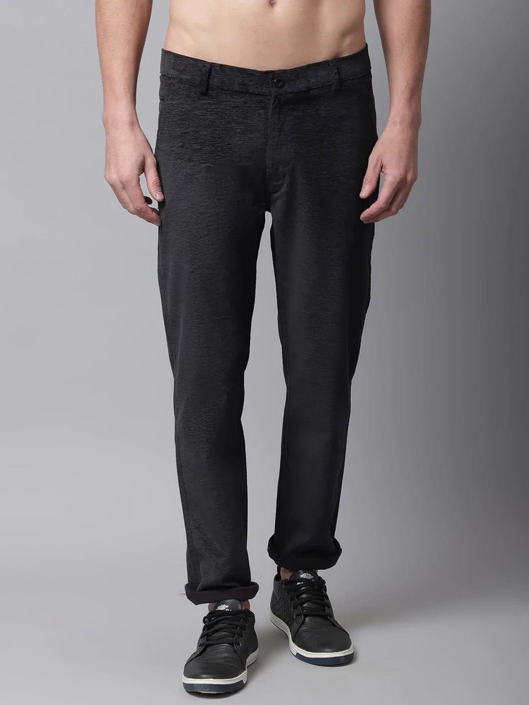 Rodamo  Men Slim Fit Corduroy Trouser