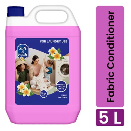 Soft & Fresh Pink Coral 5L Fabric Conditioner Softener - for Laundry/Large Family Pack Soft & Fresh Pink Coral 5L Fabric Conditioner Softener - for Laundry/Large Family Pack