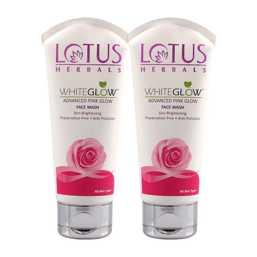 Lotus Herbals Whiteglow Advance Pink Glow facewash (100g each) Pack of 2