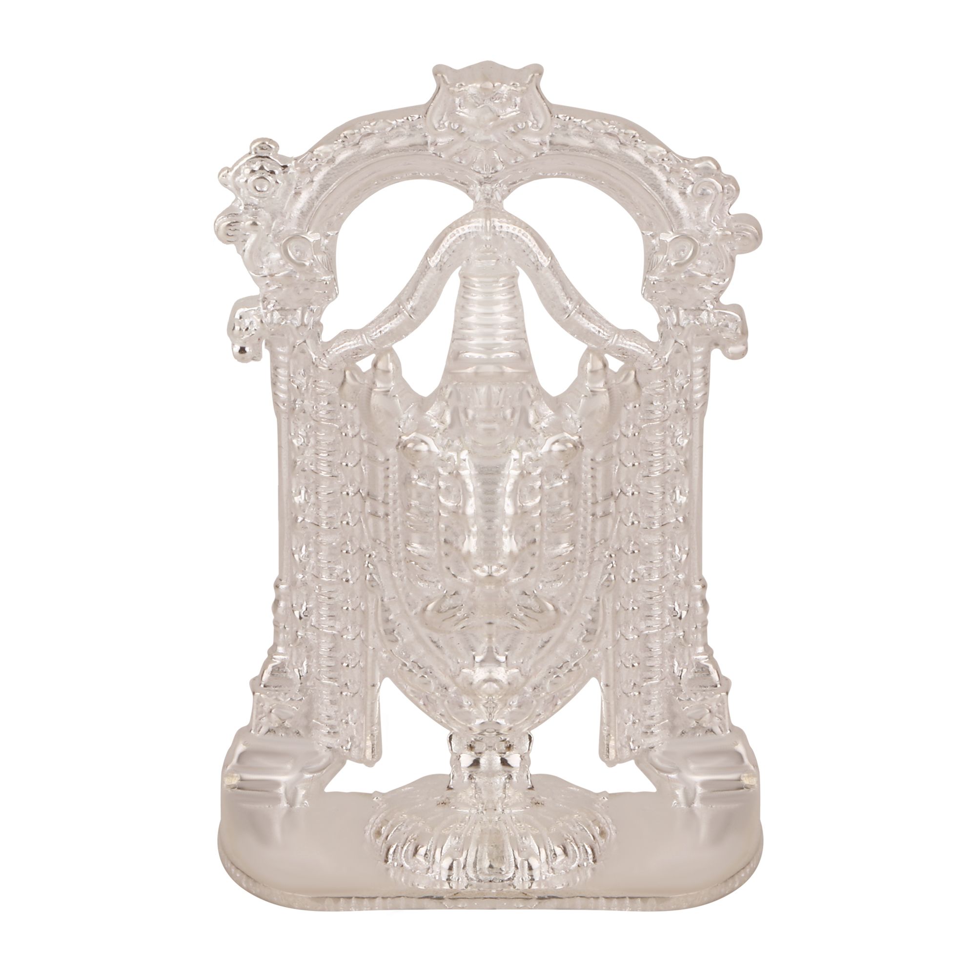 Osasbazaar Sterling Silver Tirupati Balaji Idol Statue - 90%-92.5% Pure BIS Hallmarked
