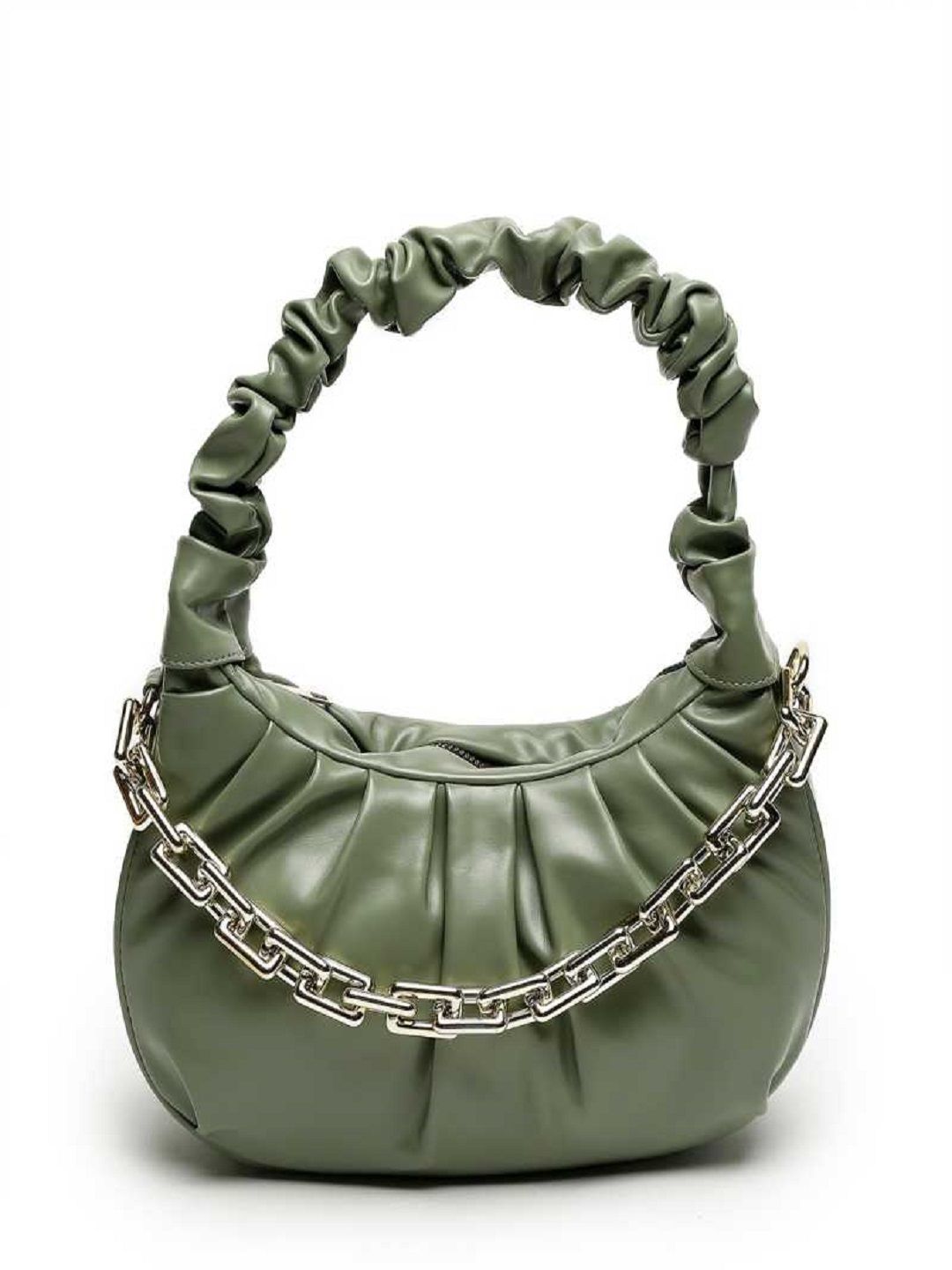 Lychee bags Women Pu  Gathered Shoulder Bag