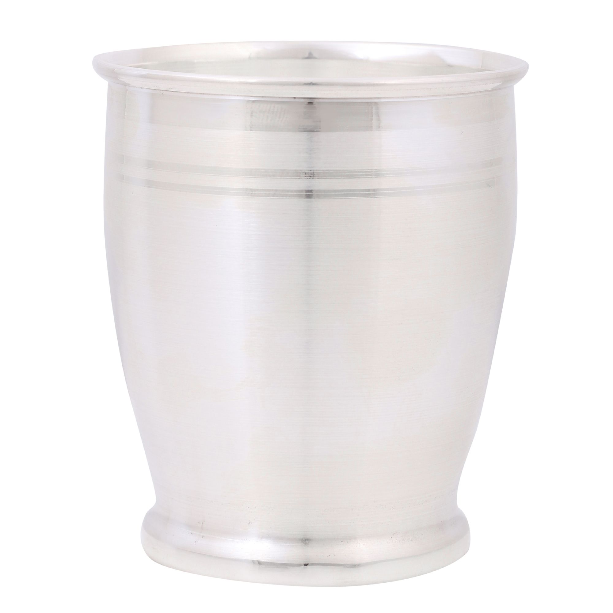 Osasbazaar Pure Silver Glass Tumbler - Curved Design - 97%-99% BIS Hallmarked