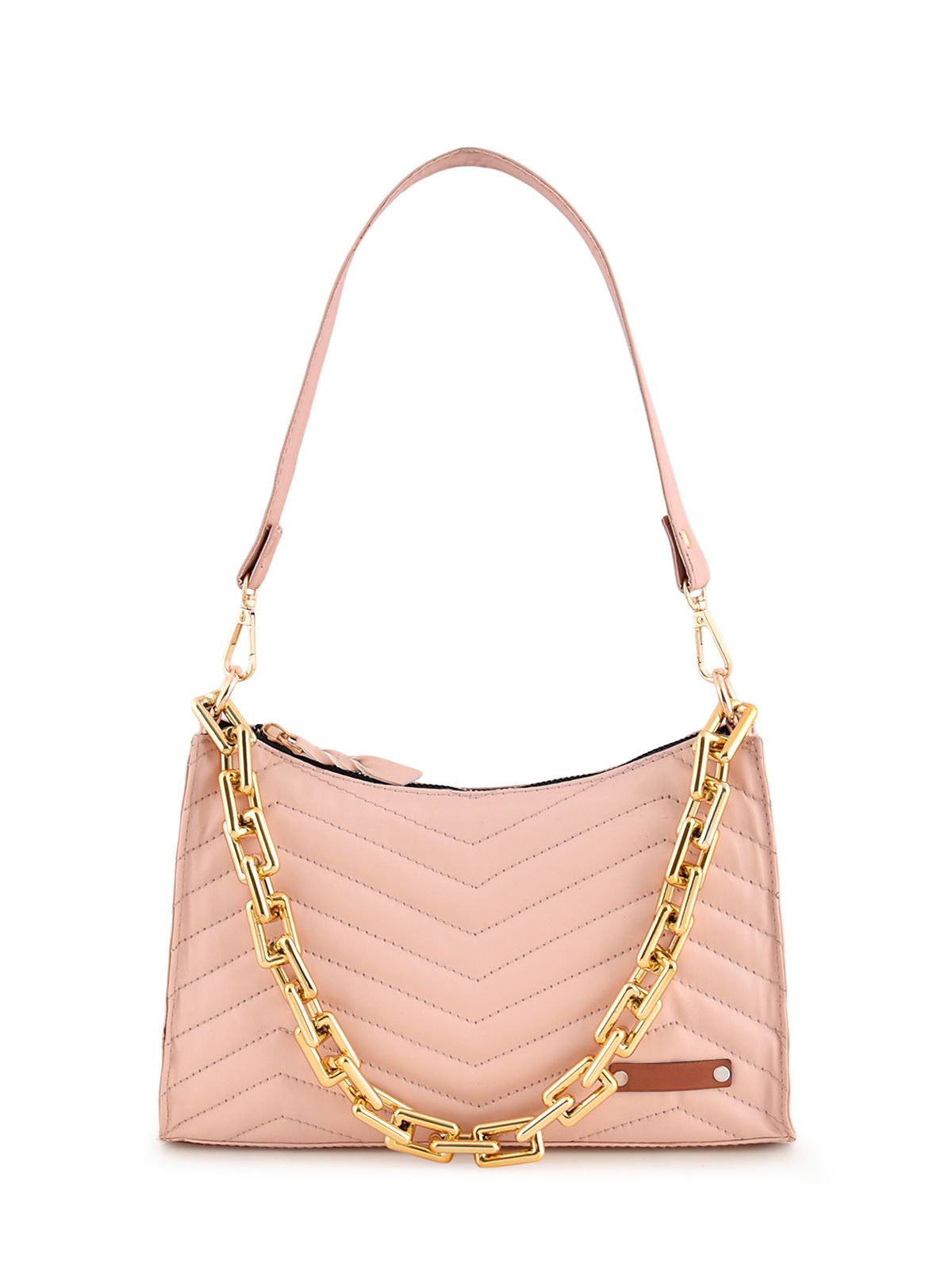 Lychee bags Women Pu Quilted Shoulder Bag