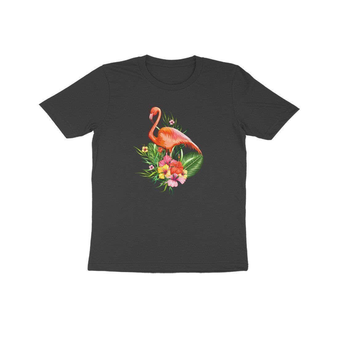 Round Neck T-Shirt (Kids) - Fashionable Flamingo (17 Colours)