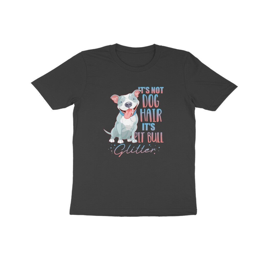 Round Neck T-Shirt (Kids) - Pitbull Glitter (10 Colours)