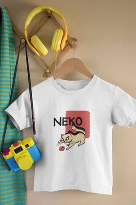 Round Neck T-Shirt (Toddlers) - Lucky Cat (9 Colours)