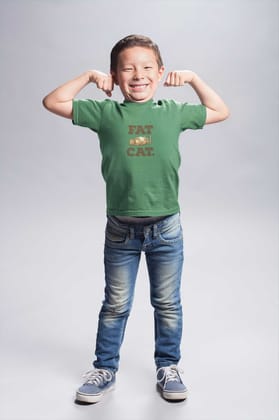 Round Neck T-Shirt (Kids) - Fat Cat (7 Colours)