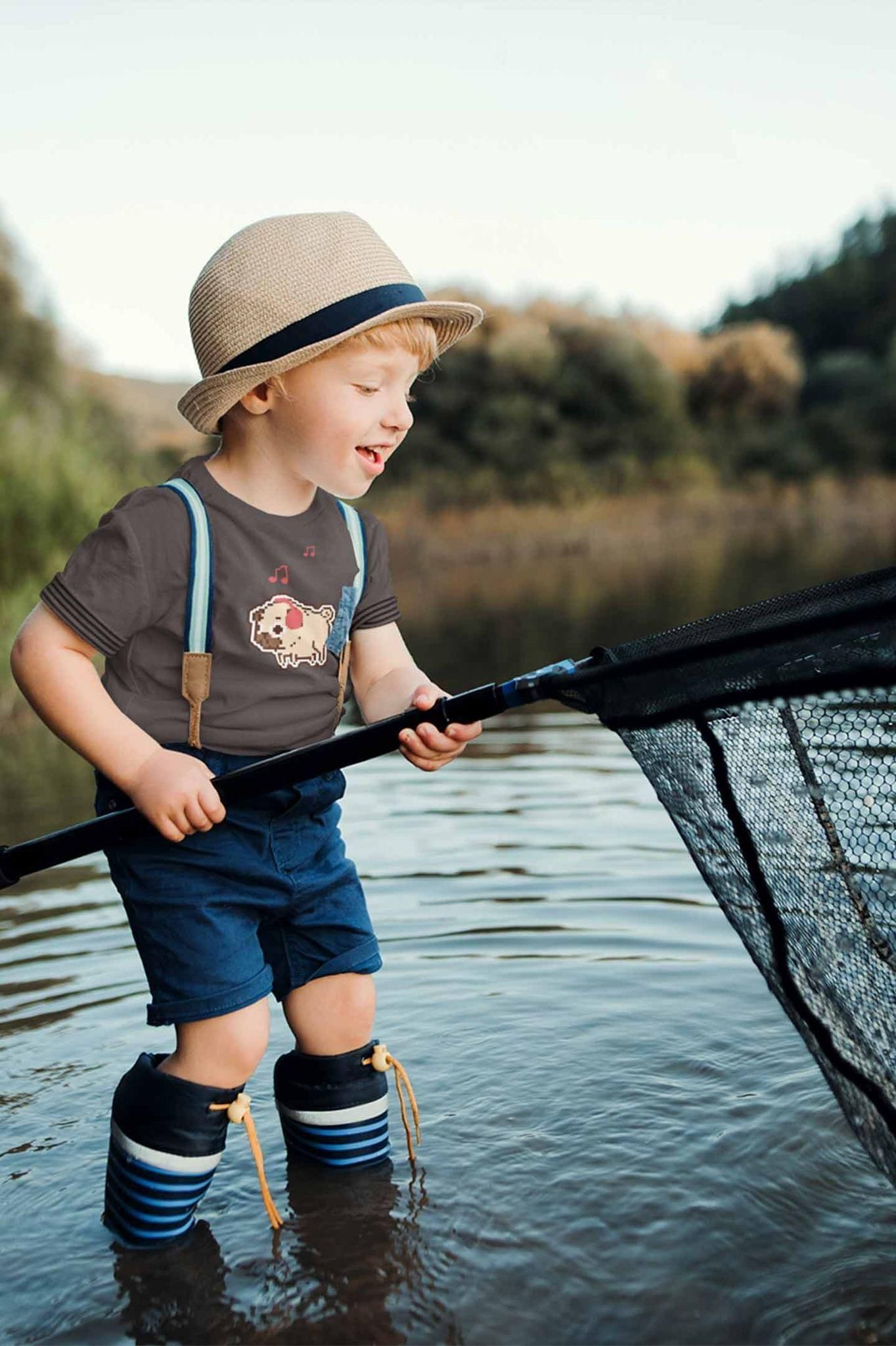 Round Neck T-Shirt (Toddlers) - Puggy Baby (14 Colours)