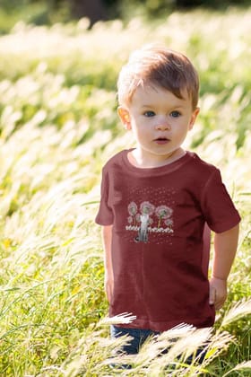 Round Neck T-Shirt (Toddlers) - Fresh White Cat (6 Colours)