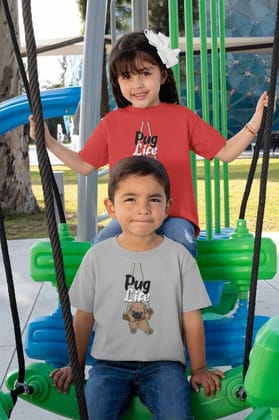 Round Neck T-Shirt (Toddlers) - Pug Life (16 Colours)