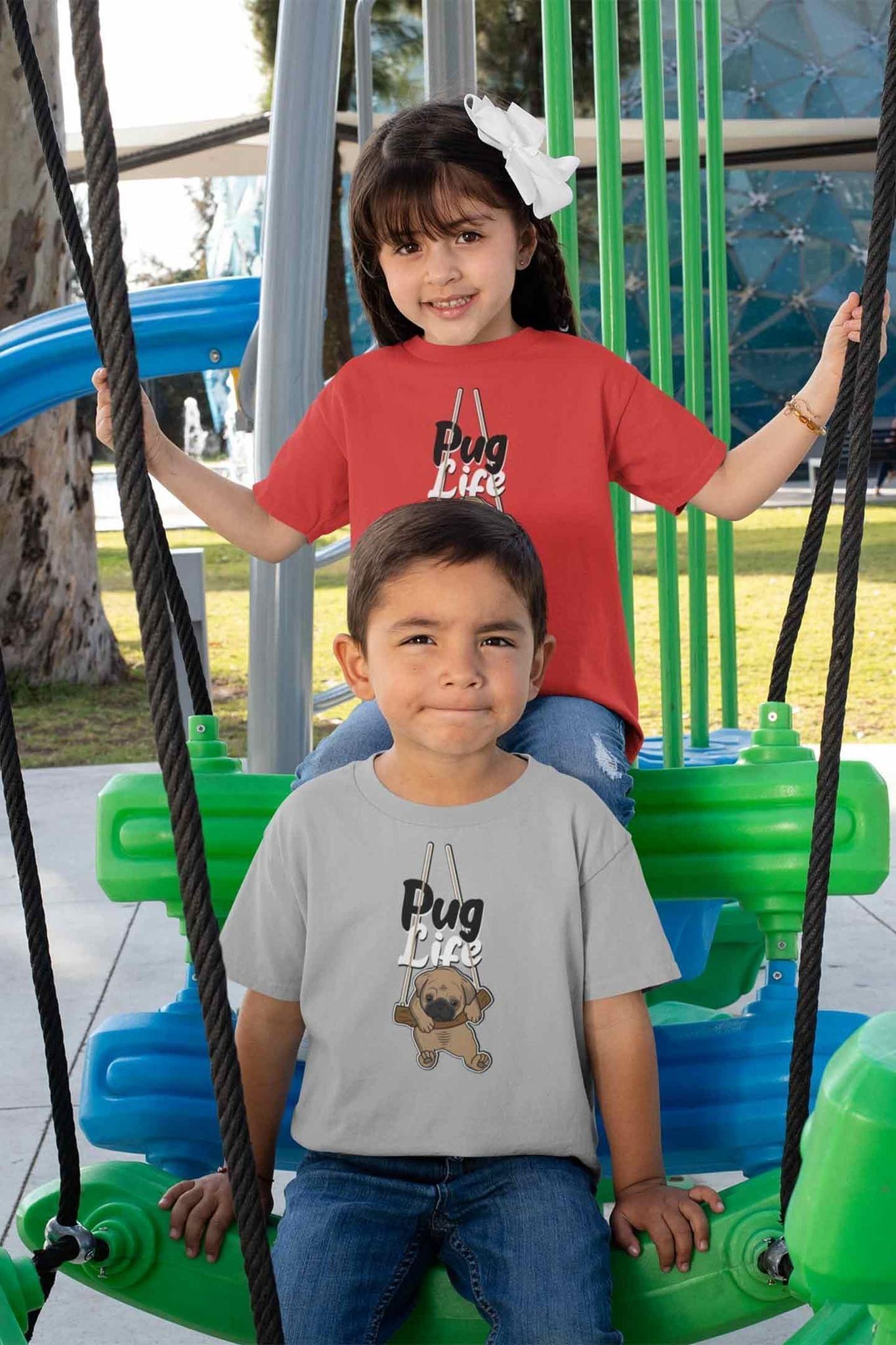 Round Neck T-Shirt (Toddlers) - Pug Life (16 Colours)