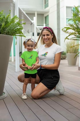 Round Neck T-Shirt (Toddlers) - Pretty Jandaya Parakeet (12 Colours)