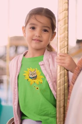 Round Neck T-Shirt (Toddlers) - A Meowment Of Sunshine (14 Colours)