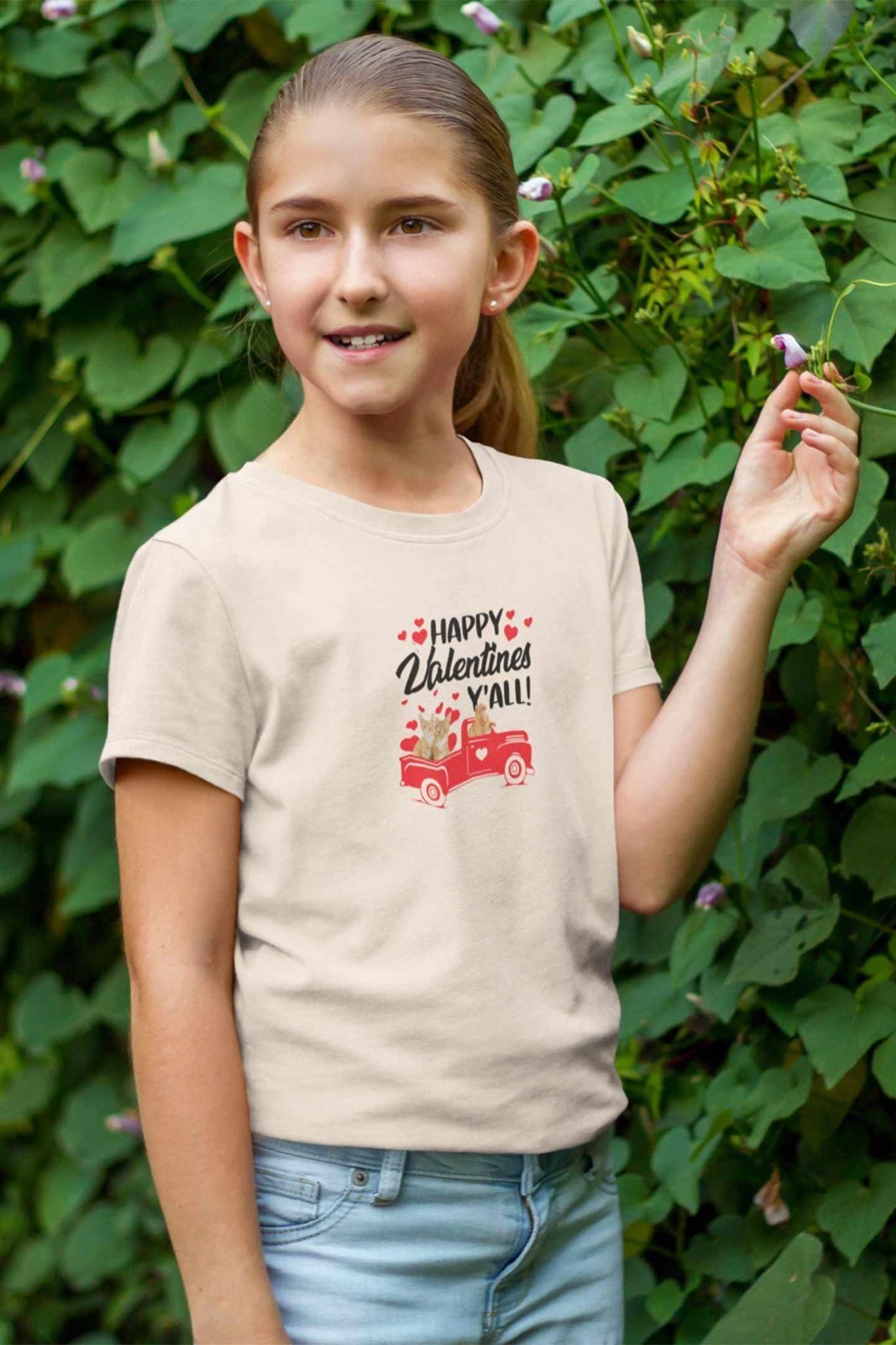 Round Neck T-Shirt (Kids) - Valentine's Day Special (10 Colours)