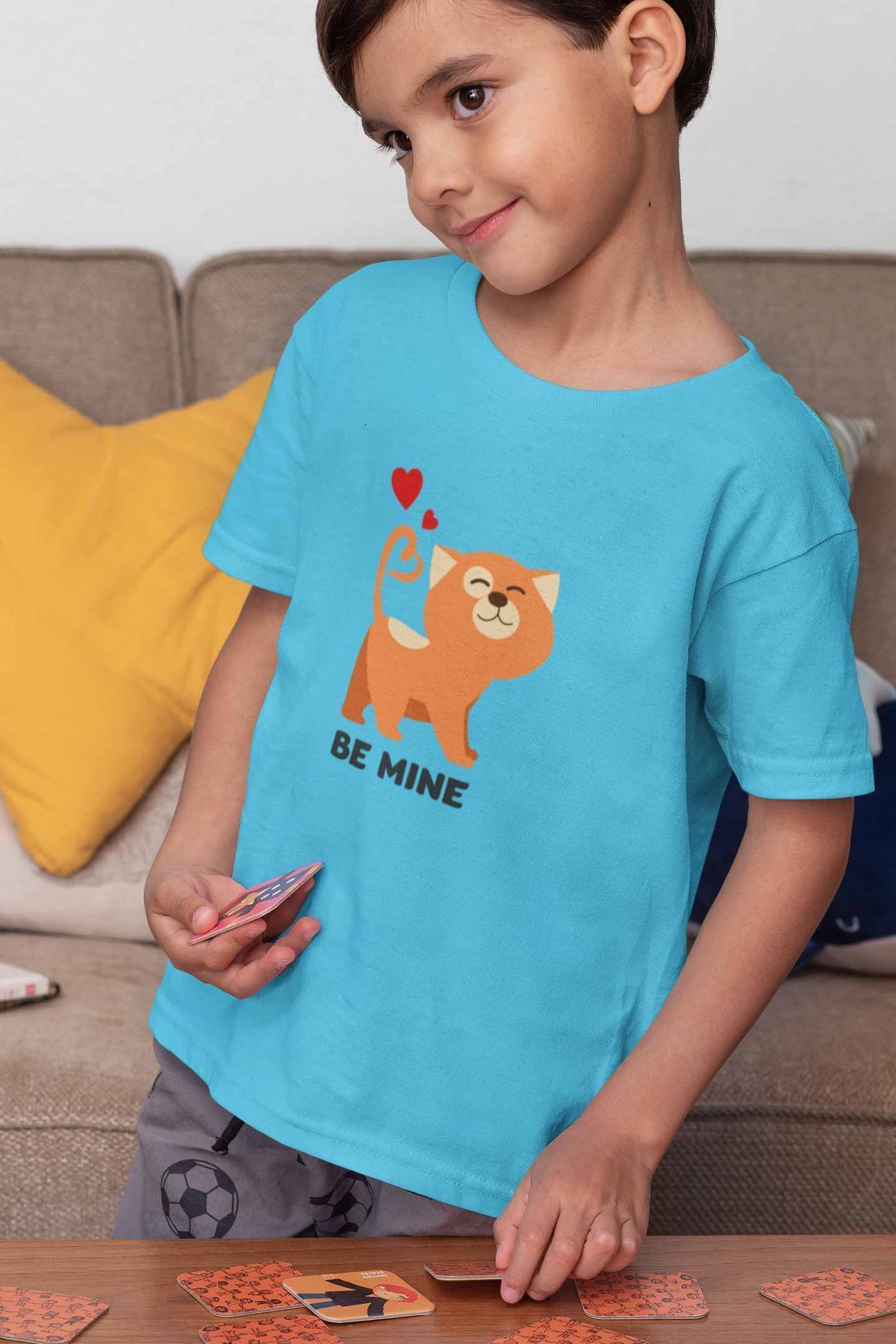 Round Neck T-Shirt (Kids) - Be Mine Valentine (7 Colours)