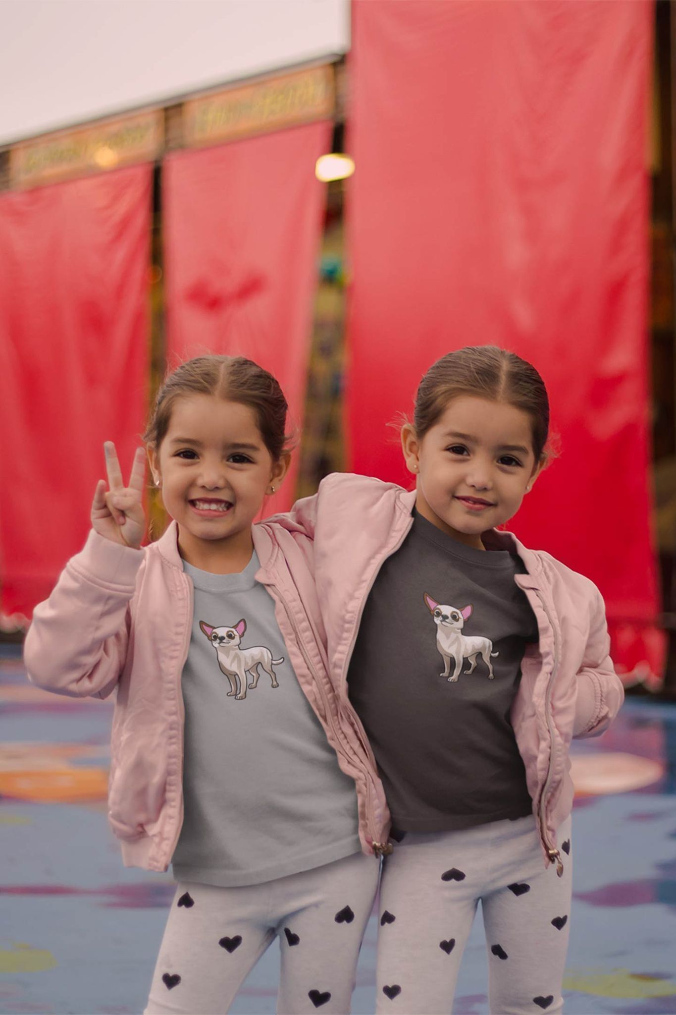 Round Neck T-Shirt (Toddlers) - Chatty Chihuahua (17 Colours)