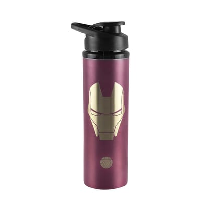 Marvel Iron Man Printed Stainless Steel Insulated Water Bottle for Unisex Adults Girls and Boys (Maroon) - AZ299 Marvel Iron Man Printed Stainless Steel Insulated Water Bottle for Unisex Adults Girls and Boys (Maroon) - AZ299