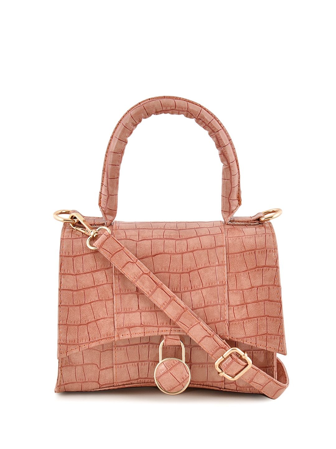 Lychee Bags Women Pu Croco Finish Sling Bag