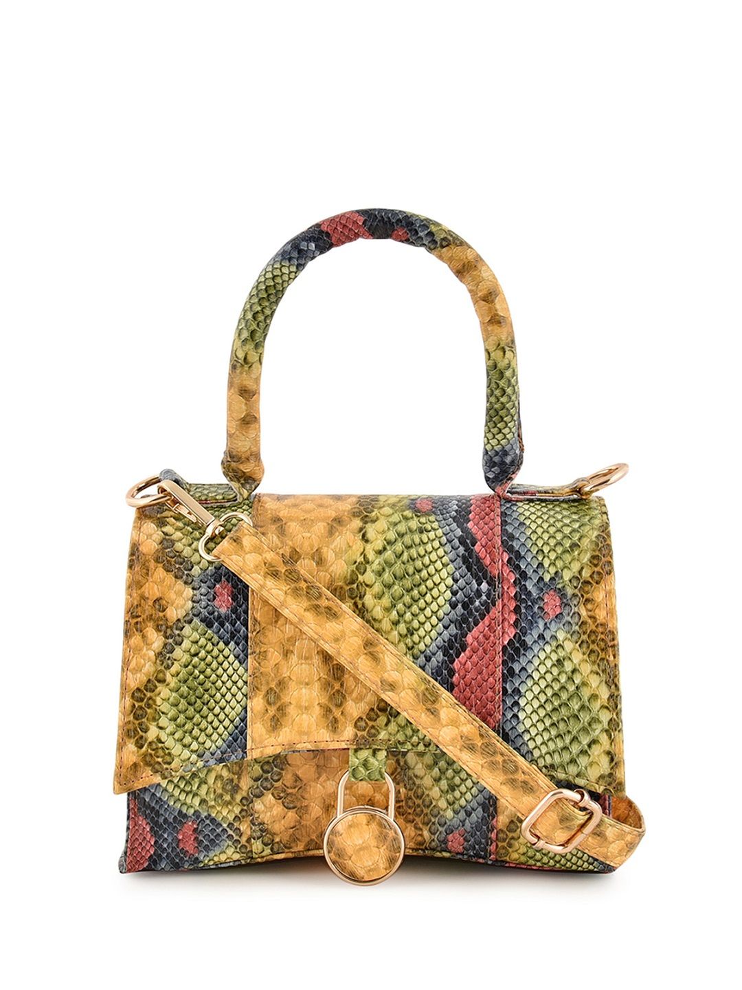 Lychee Bags Women Pu Croco Finish Sling Bag