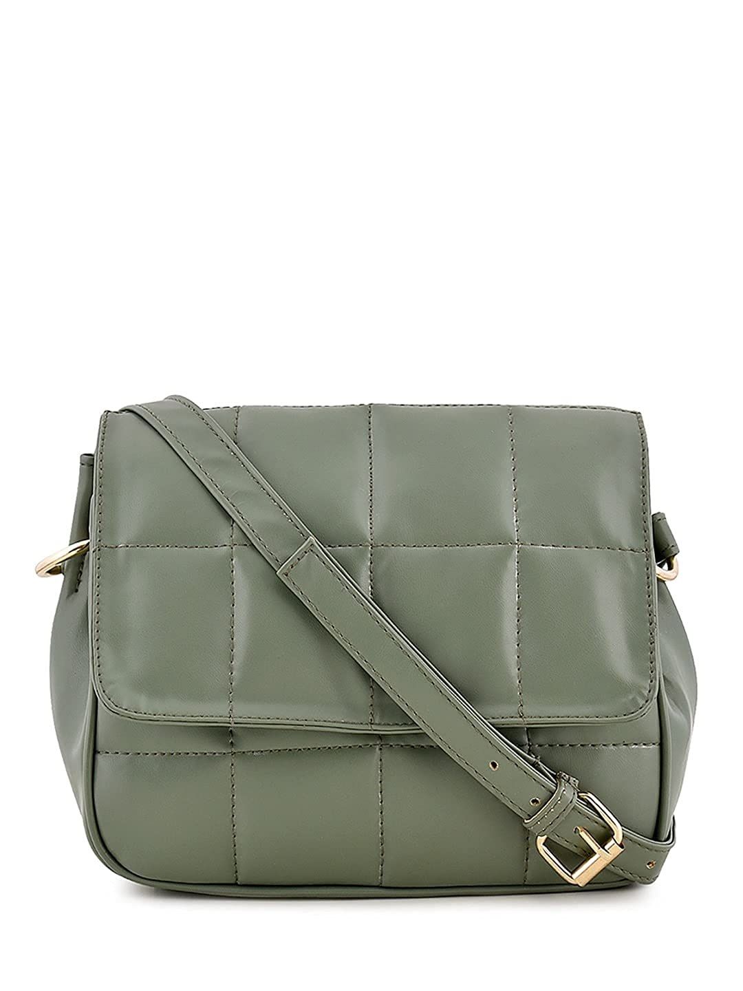 Lychee Bags Women Pu Quilted Sling Bag