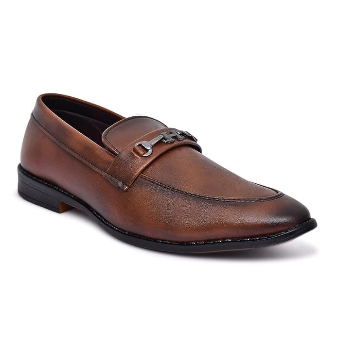 KingKarlos Loafers Shoes For Men ( Brown)