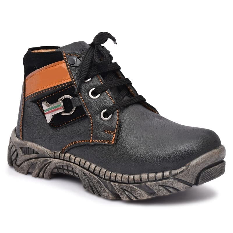 KingSwagger Men Boots ( Black)