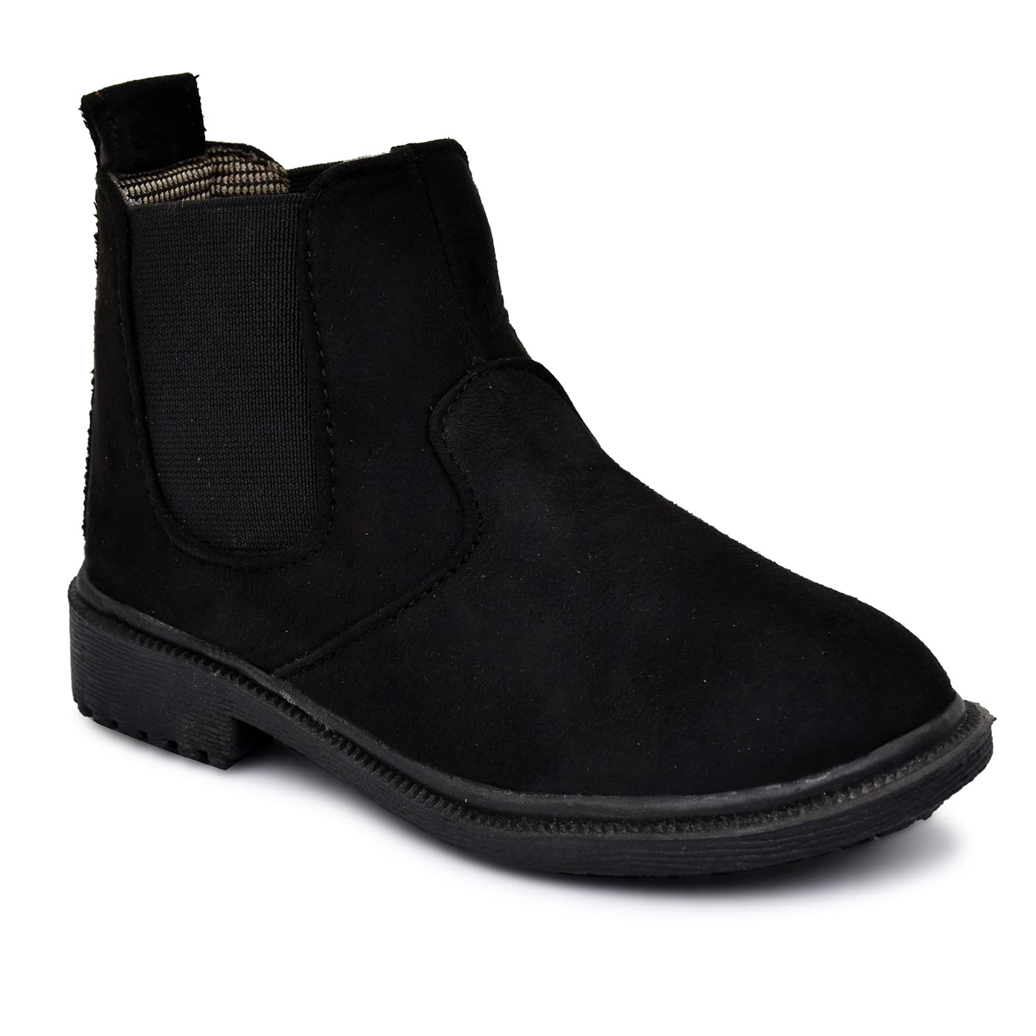 KingKarlos chelsea boots for Men( Black)