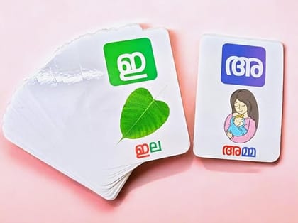 Alphabet Flash Card Malayalam Alphabet Flash Card Malayalam