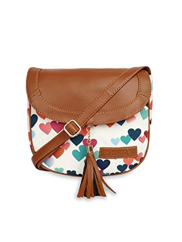 Lychee bags Women Canvas Print Sling Bag