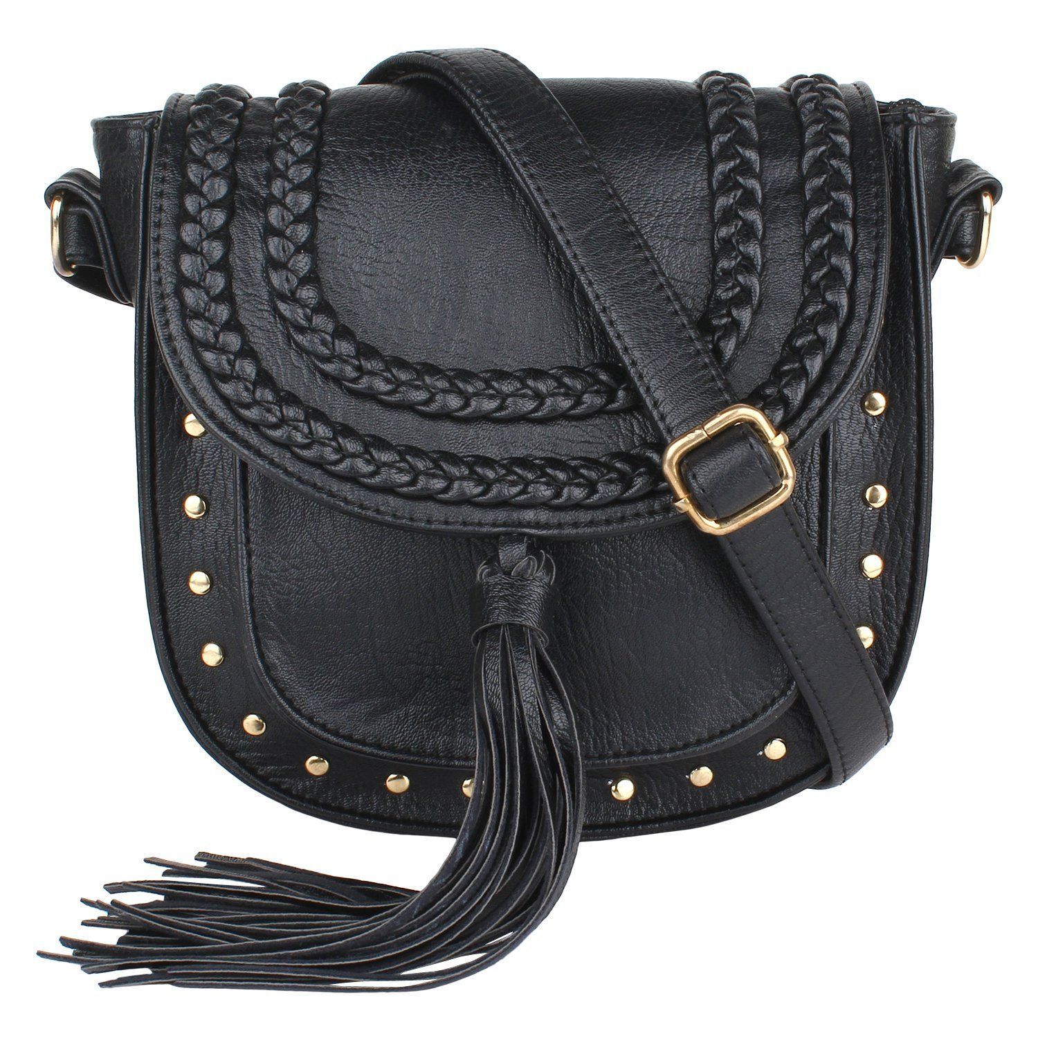 Lychee bags Women Black Sling Bag