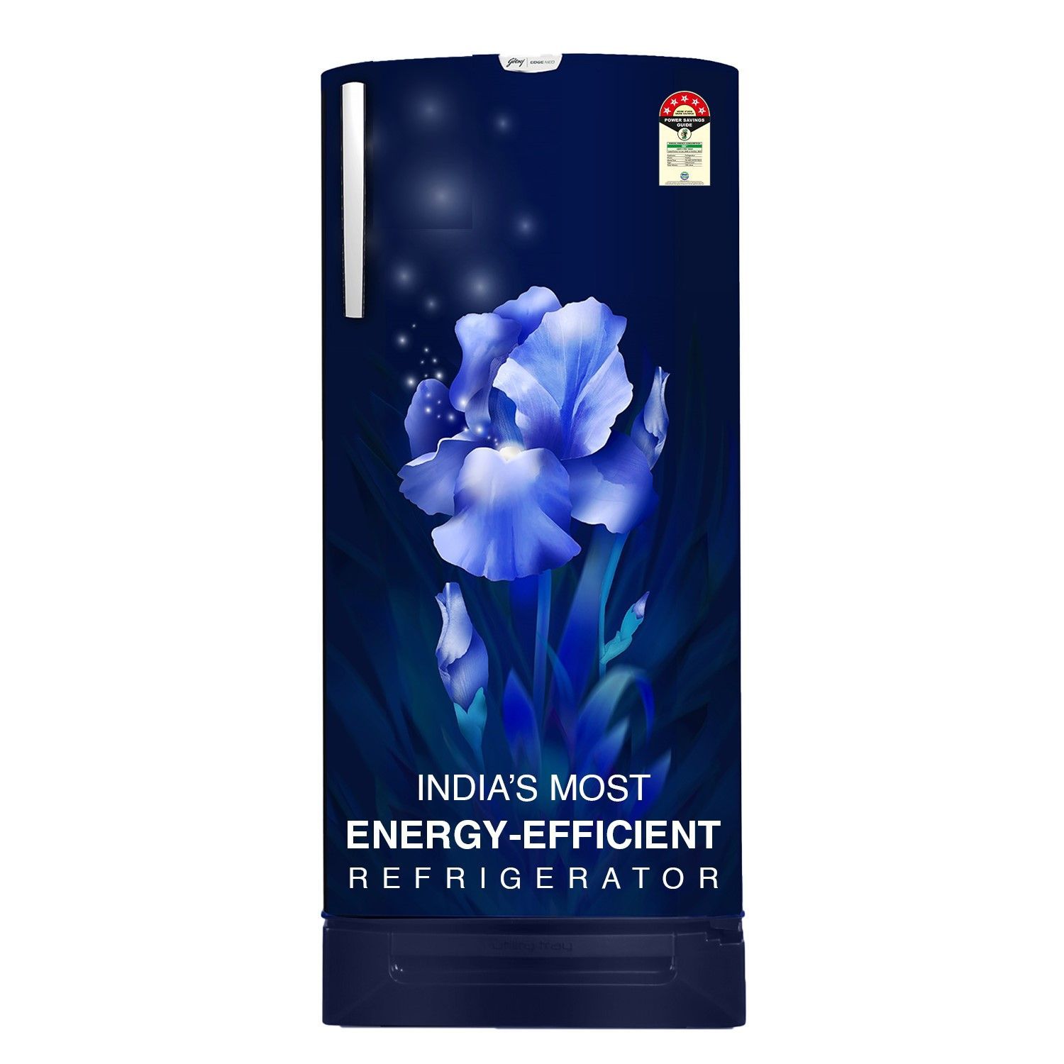 Godrej 180 L 5 Star Inverter, Most Energy Efficient Direct Cool Single Door Refrigerator Appliance With Base Drawer (RD NEO 207EF TDI AQ BL, Aqua Blue)