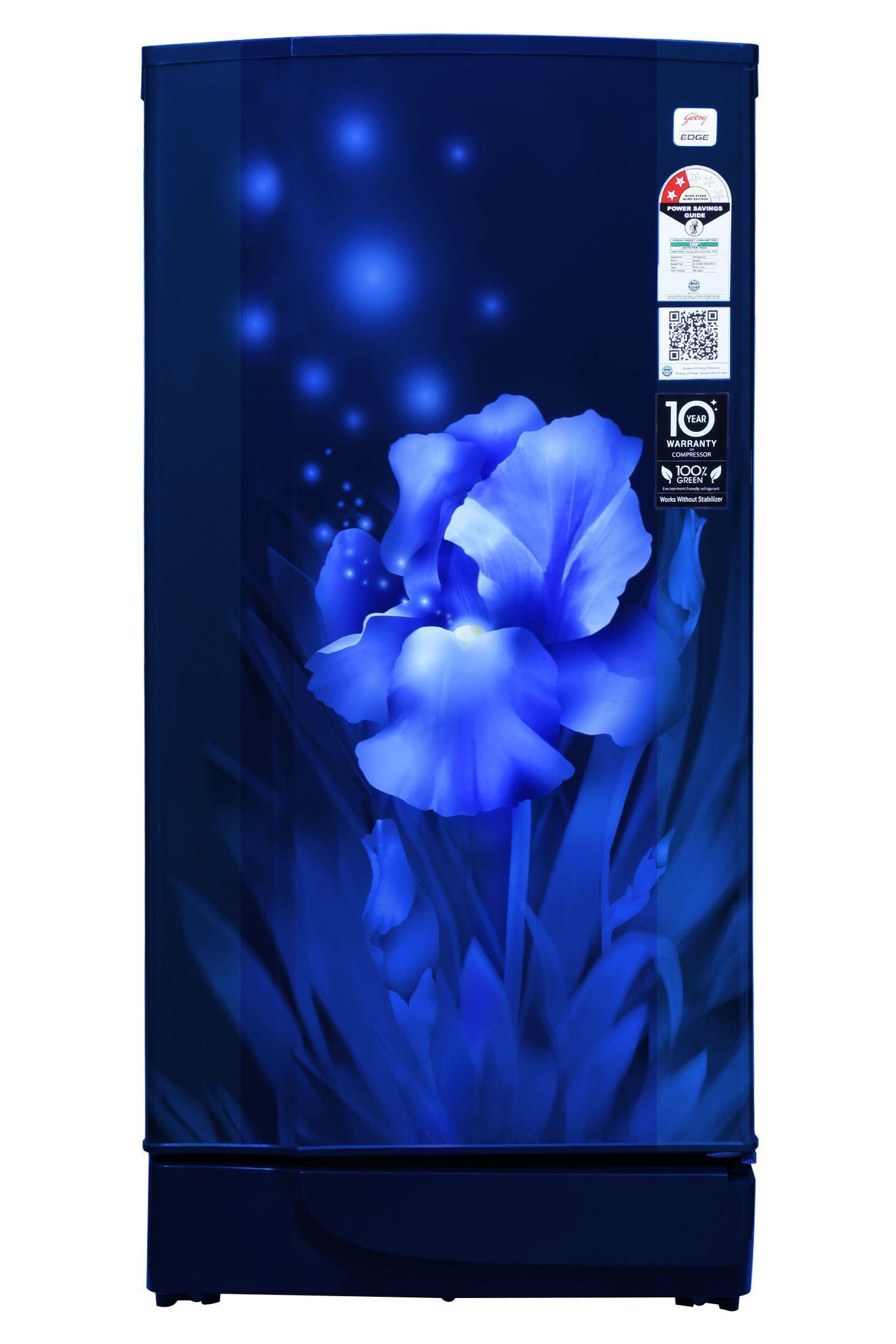 Godrej 180 L 2 Star Direct Cool, Jumbo Vegetable Tray, Single Door Refrigerator (RD EDGE 205B WRF AQ BL, Aqua Blue)