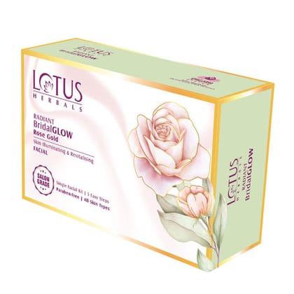 Lotus Herbals Radiant BridalGlow Rose Gold Single Facial Kit (57gm)