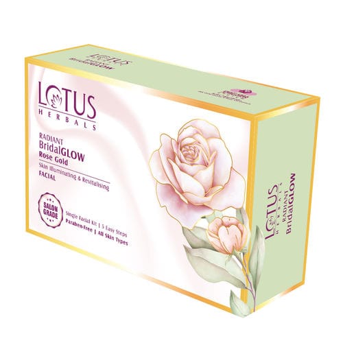 Lotus Herbals Radiant BridalGlow Rose Gold Single Facial Kit (57gm)