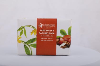 NATUREMANTRA NATURAL PRODUCTS Natural Bathing Soap With Shea Butter | Exfoliates and Smoothens| Nourishes & Moisturises| For All Skin Types | Ideal for daily use| For Men and Women|